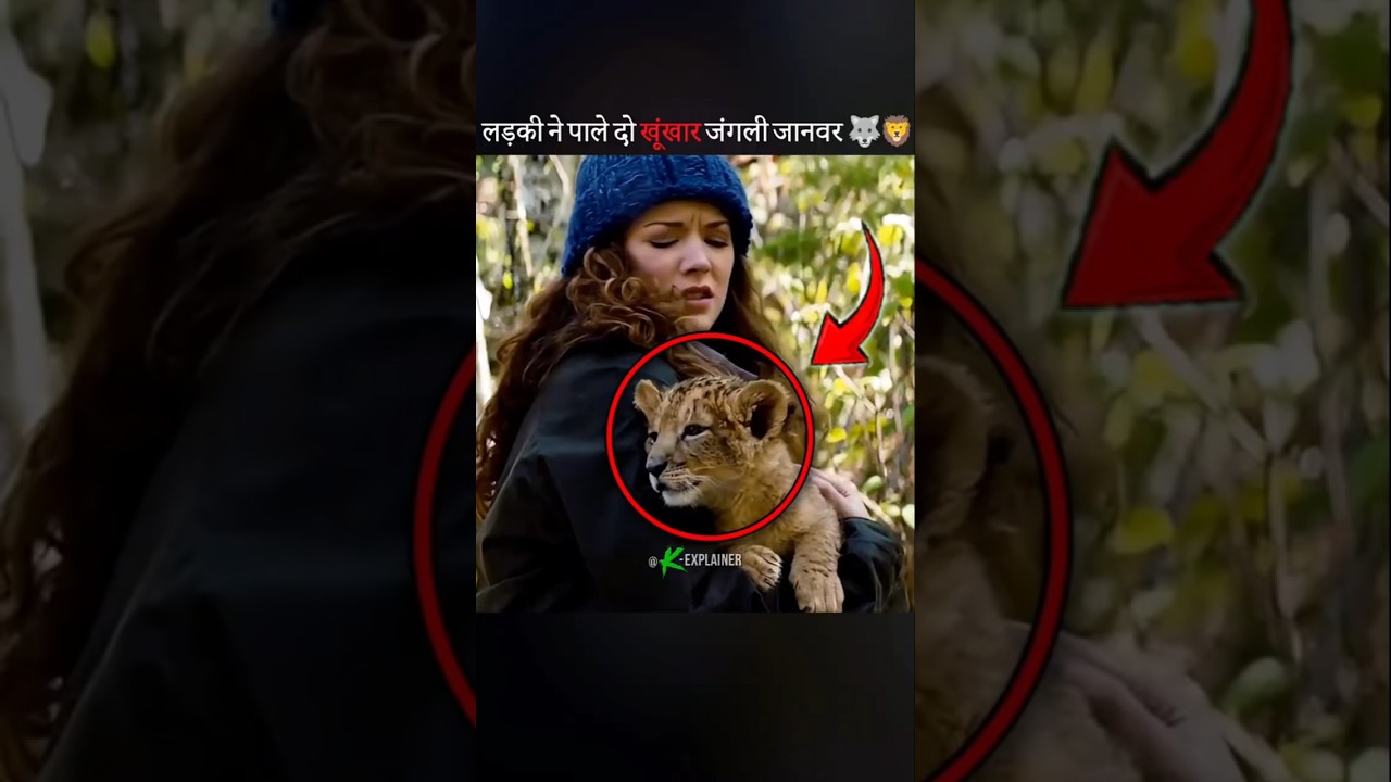 लड़की ने पाले दो खूंखार जंगली जानवर 🐺🦁 | 