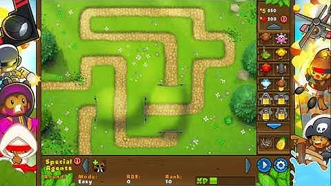 Bloons TD 5 - Monkey Lane [Easy] Gameplay (No Commentary)