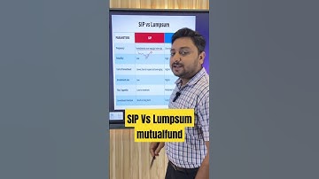 SIP Vs Lumpsum mutualfund in hindi #mutualfunds #sip #lumpsum