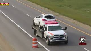 LIVE LOOK: Semi, SUV collide on NB I-69 near Charlotte