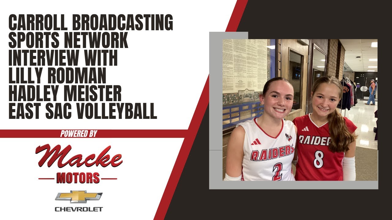 Carroll Broadcasting Sports Network interview with Lilly Rodman and Hadley Meister of East Sac VB