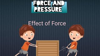 Science || Force and Pressure || Effects of force