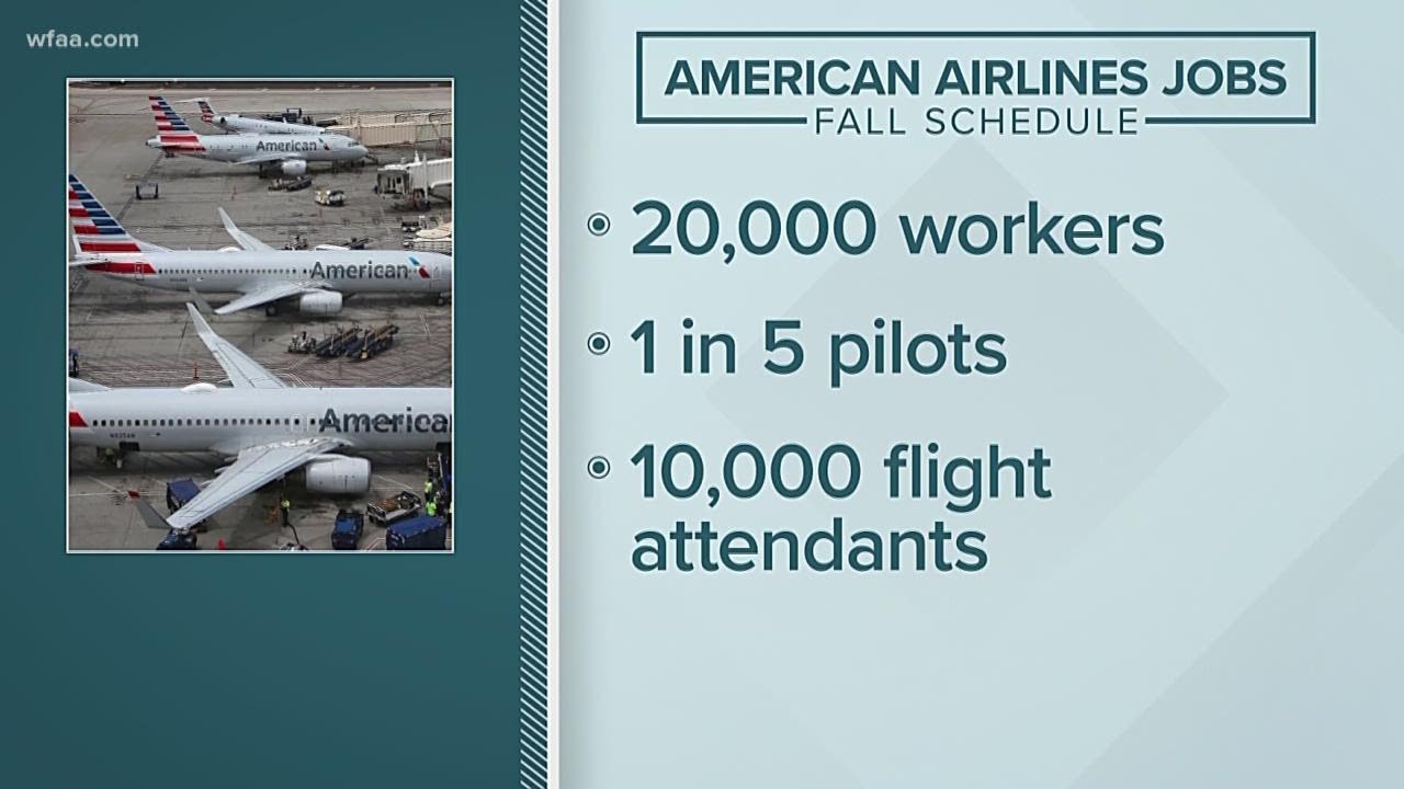 American Airlines says it may need to furlough or lay off up to 25,000 employees because of reduced