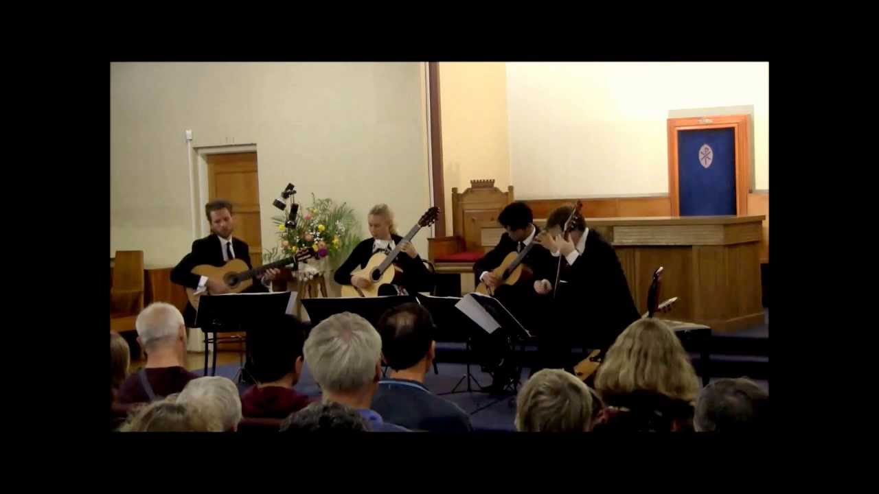 Brandenburg Concerto No.3, 3rd mvt NZ Guitar Quartet YouTube