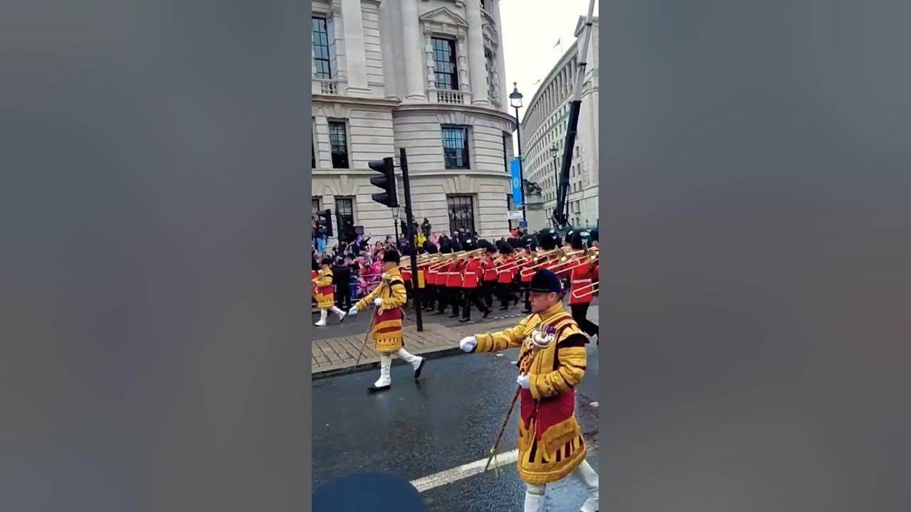 British Army band in Kings Coronation Parade #coronation