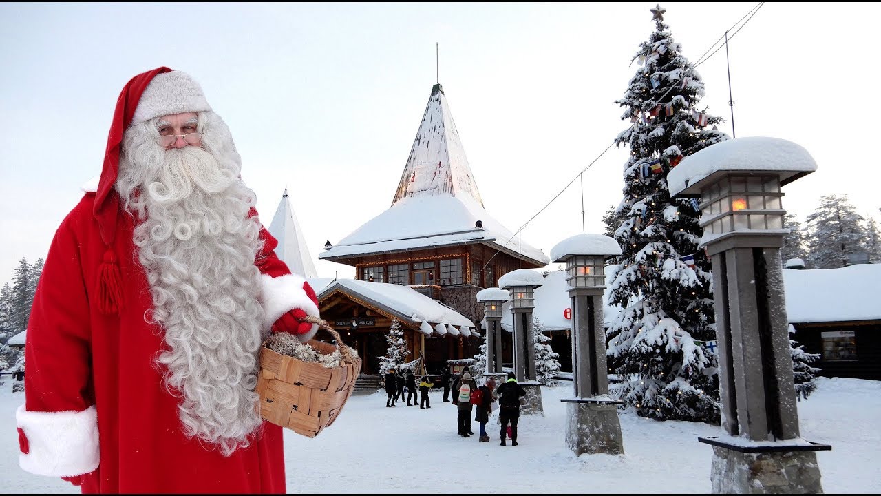 Santa Claus Village Before Christmas In Rovaniemi In Lapland