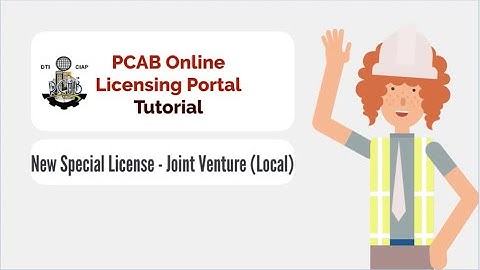 How to File a New Special License  - JV, Local