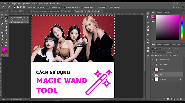 Hướng dẫn sử dụng magic wand tool trong pts cs5 năm 2024