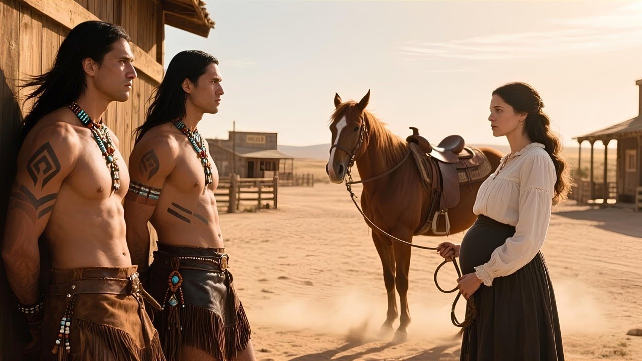 Schwanger richtete sie ihren Revolver auf ihn… und befreite zwei angekettete Apachen aus der Hölle