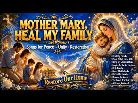 Mother Mary, Heal My Family 🙏 Beautiful Marian Songs for Peace, Unity & Restoration #Catholic Music