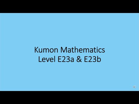 KUMON 数学 L Kumon Mathematics H87a & H87b - YouTube