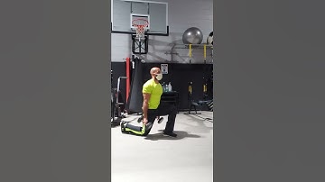 Db split squats with bicep curls (Left) - how to
