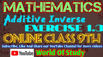 Additive Inverse Of Matrices | Addition and subtraction of of Matrices~9th Class Mathematics