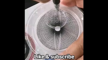 how many rotation did the pen make in total?? #spirograph #short #satisfying #art