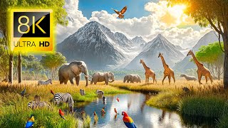 Earth Chronicles Cute Animals Beautiful Landscapes 60Fps 8K Ultra Hd