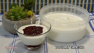 YOGURT GRIEGO NATURAL y Fácil La Mejor Receta solo 3 Ingredientes