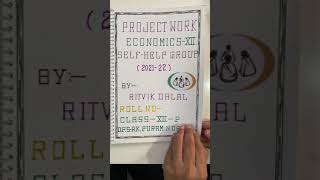 Eco project on Self Help Group | Class 12