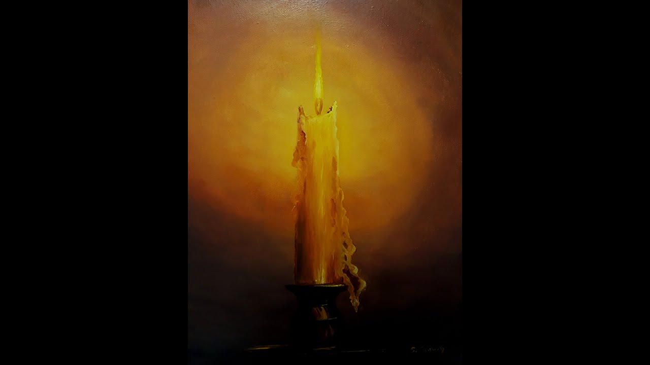 #oilpainting#paintingcandlesHow to paint a melting candle