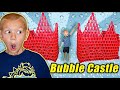 Little Brother Wrecks Red Bubble Castle Made Of Red Cups!