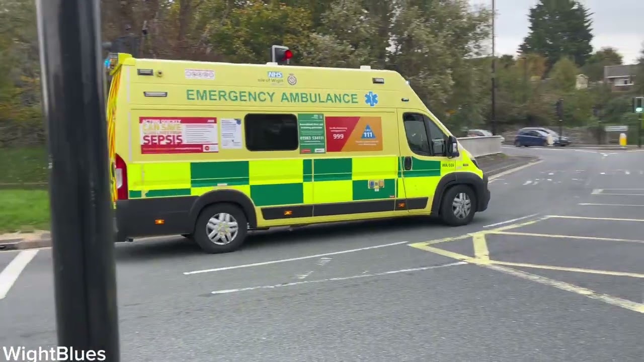 Compilation of Police and Ambulance service responding on the Isle of Wight + Newports P7 