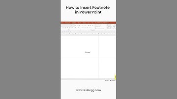 How To Insert Footnote In PowerPoint #shorts