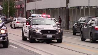 Multiple response videos of toronto police units responding to
different calls service