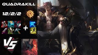 TOP Sett vs Aatrox [QUADRAKILL] - EU Grandmaster Patch 25.S1.5