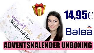 BALEA ADVENTSKALENDER UNBOXING l Türchen 1-12 mit Luisa Crashion