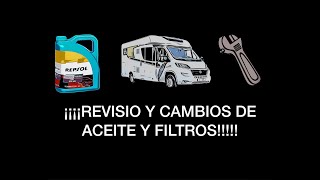 Cambio de aceite y filtro, así como el filtro de aire de motor, de gasoil  y de aire del habitáculo.