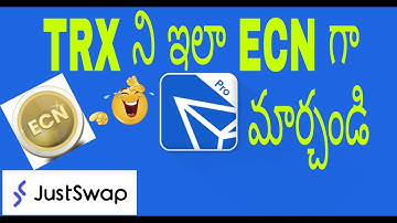 How to Convert or Swap Trx to ECN | Using TronLink Pro | Swamy | telugu
