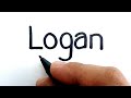 VERY EASY, How to turn words LOGAN into logan wolverine x-men marvel