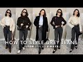 how to dress grey jeans How to Wear Grey Jeans This Winter: Outfit Ideas You'll Love
