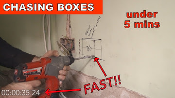 How to Fit a FLUSH Socket Box in 5 mins