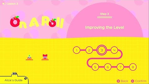 Game Builder Garage: Interactive Lessons: Lesson2:On A Roll;(No Talking) (HANDHELD)Step 3