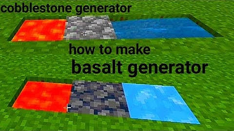 How to make cobblestone and basalt generator in Minecraft(tutorial)