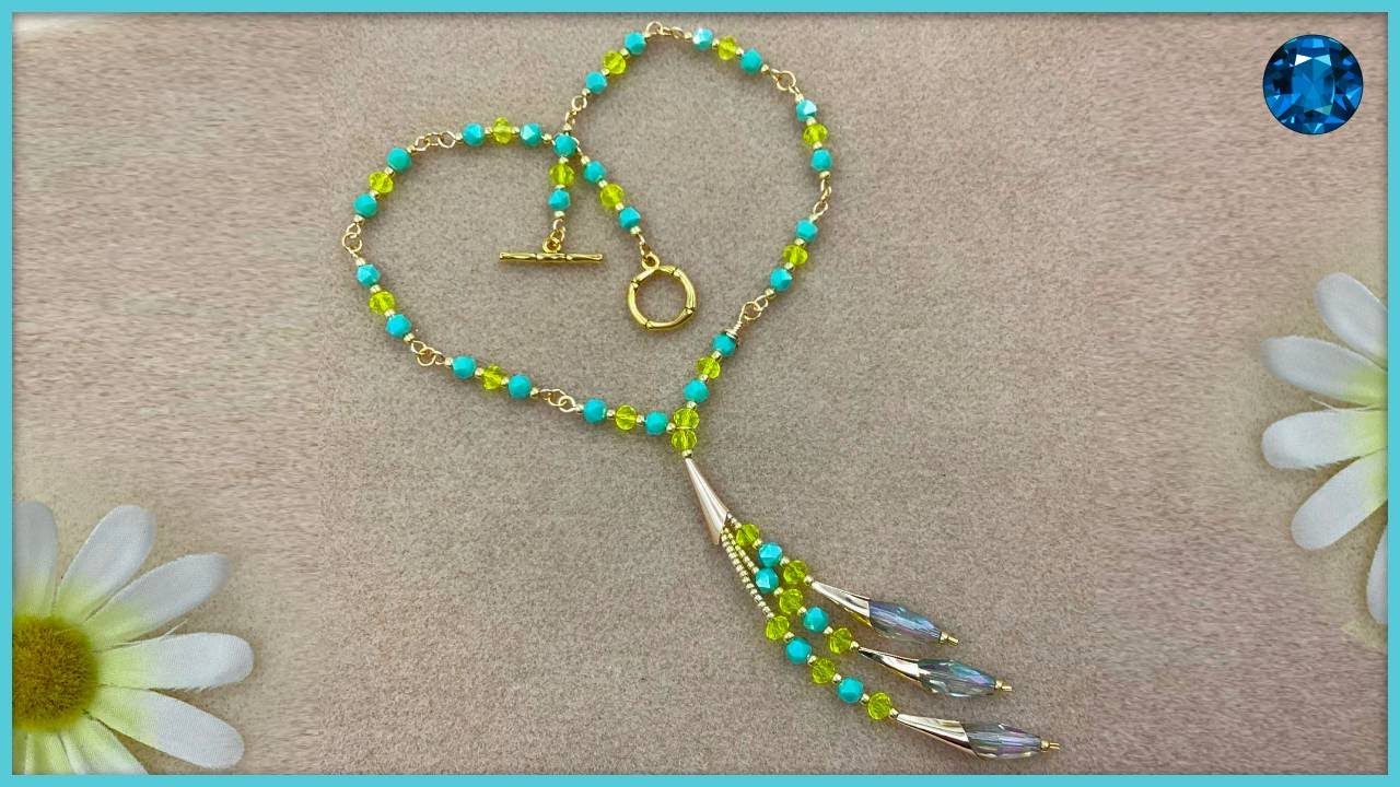 HOW TO MAKE A Long Tassel Beaded Necklace