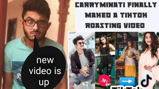 Carryminati replied to tiktokers||tiktokers Vs youtubers||deepak kalal said sorry to Hindustani bhau