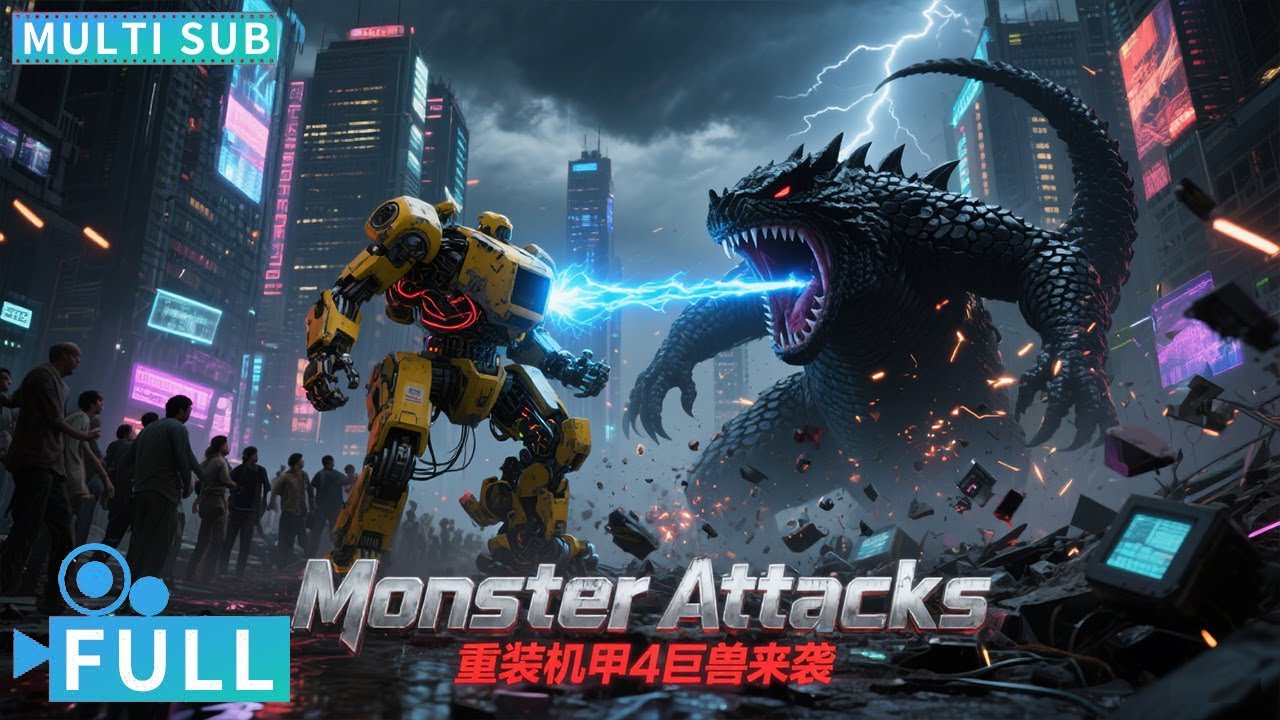 【Multi Sub】《重装机甲4巨兽来袭/Monster Attacks》超级机甲大战变异巨兽，中国版的环太平洋！丨#电影 #腾讯视频 #玄幻电影