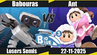 Big Blue 3 - Babouras Rob Vs Ant Ice Climbers Ls - Ssbu