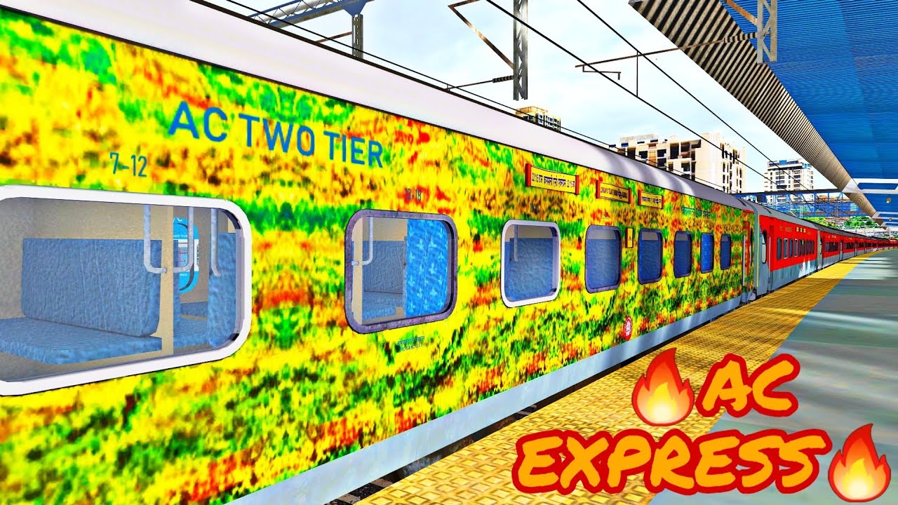 AC SUPERFAST Express in INDIAN RAILWAYS TRAIN SIMULATOR - YouTube