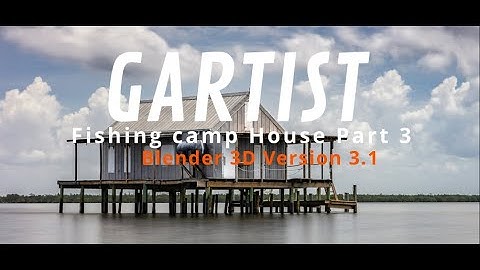 Blender 3D Fishing Camp House part 3 Adding wood planks to house