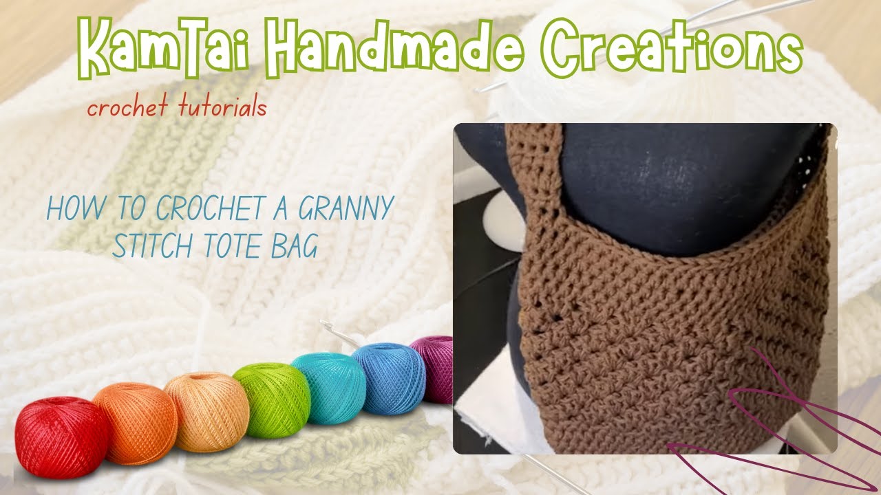 HOW TO CROCHET|A GRANNY STITCH TOTE BAG|NEW TUTORIAL