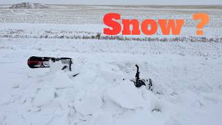 Craziest April ￼sledding at home (ditch lines)