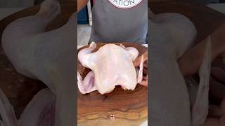 How to cut up a whole chicken 🐓 #chicken #cutupachickentutorial #cookingskills #foodshorts