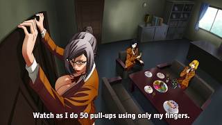 Prison School - Meiko does fifty pullups