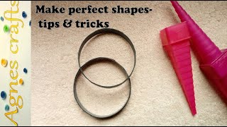 Tips and tricks on making perfect quilled rings/ circles / shapes. MUST WATCH