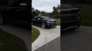 Z71 Chevy Silverado Crew Cab Bagged On 26S Billets