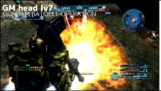 【ガンダムバトルオペレーション】ジム頭lv7 バトオペプレイ動画Nv19