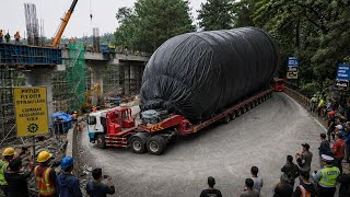 LUAR BIASA, UPDATE FLYOVER SITINJAU LAUIK‼️Ngeri, Mustahil Bisa Lolos !! Truk Eropa Muatan Raksasa