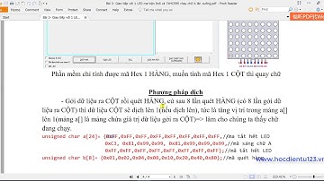 STM8|Phần 3.2-STM8S105C6 giao tiếp LED ma trận 8x8 chạy chữ lên xuống/STM8 with Led Matrix